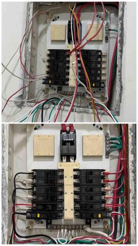 佳昆水電 - 配電盤斷路器更換，電線重新配置