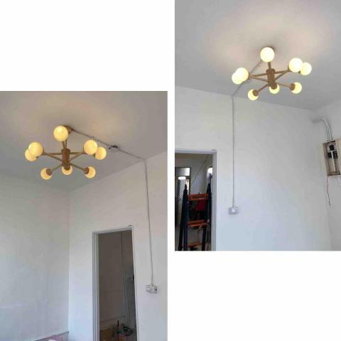 阿榮師父水電工程 - 10/17 有故事的案場⋯
難組裝的吊燈 有點費時
