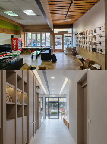 琢木室內裝修 - 店面翻新前後對比(廣吉中醫)