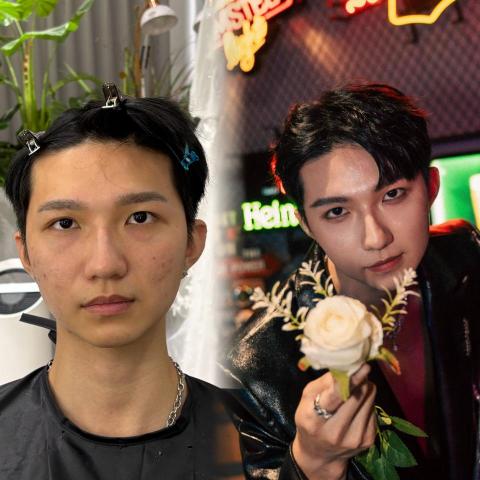 羅皓哲 - 男士《精緻跑趴妝容》
（僅調色，未細修）