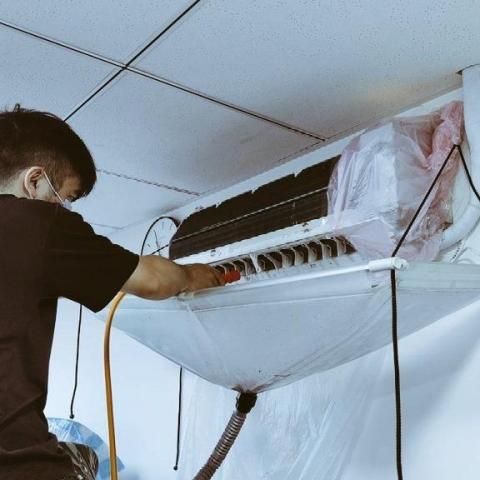 基隆中正區抽風機清潔師傅推薦布丁冷氣洗凈