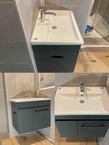 阿榮師父水電工程 - 10/23浴櫃盆安裝