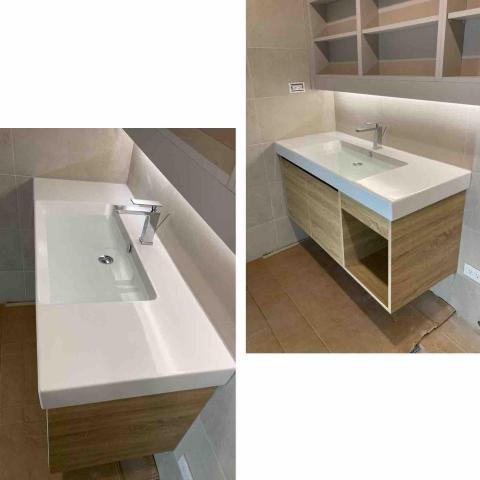 阿榮師父水電工程 - 10/23安裝義大利面盆 
大空間的浴室 超漂亮！