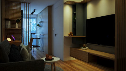 閣雅設計 - 台北市 蔡公館

設計者:閣雅設計
3D透視:閣雅設計

下班回到家，窗外的夜光如水般灑落，映照著寧靜無人的客廳裡，幾盞暖黃的燈光柔和地閃爍，彷彿在輕聲呼喚著我，讓我感受到一絲溫暖的慰藉。這一刻，心中升起的暖意如同一股涓涓細流，流淌過一天的疲憊，讓我不禁微笑。
在這樣的夜晚，靜謐的氛圍中，思緒開始漫遊。窗外的星空閃爍著，似乎在訴說著無數的故事，而我也在這片寧靜中，找到了屬於自己的小宇宙。每一盞燈光