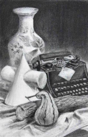 周鑫辰 - 炭筆素描