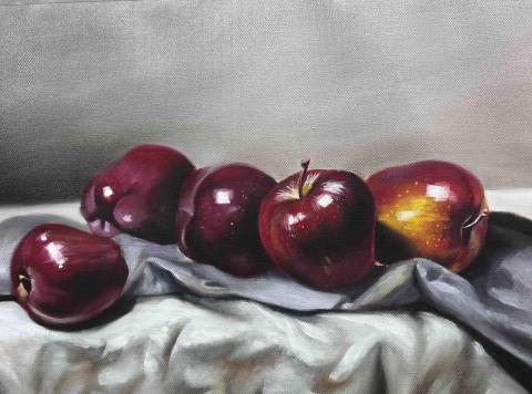 菇菇雞 - 油畫靜物