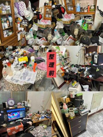 湯媽媽清潔 - 阿伯喜歡網購 導致於家裡一堆紙箱推放 還有雜物堆積 由湯媽媽團隊收納整理過後 阿伯很開心