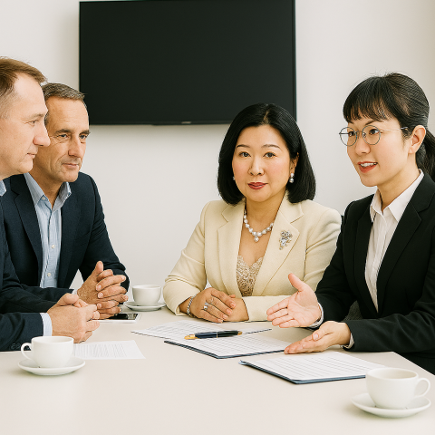 Jane Ho - 企業併購會議，中-英互譯。