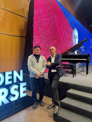 鋼琴調音師翁浩勛RPT - 金馬獎大師系列國際知名作曲家來台指導合照