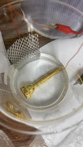 銅聲鍍金 - 吹嘴鍍金過程