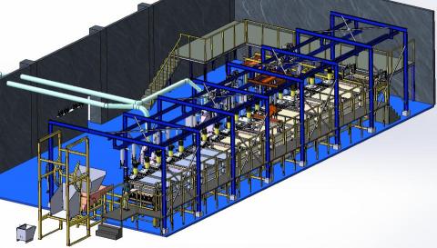 前哨工作室 - 台灣某知名大廠整場設備規劃及設置