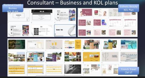 ICChen - 顧問：
國健署主播KOL影片拍攝專案、非侵入醫美減脂槍KOL提案（請見Reels 影片）、旅遊專案