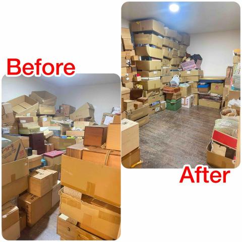 淨日.收納整聊所 - 倉庫前後比對