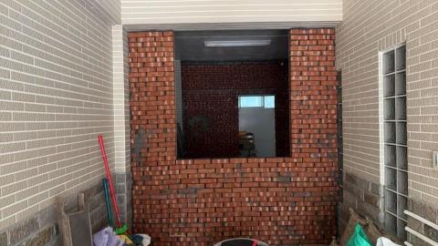 泥作（花不完）（宗廷）泥作 - 砌磚隔間留一口窗戶口