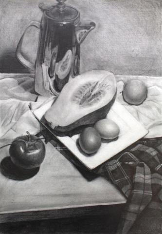 周永航 - 靜物 - 素描示範