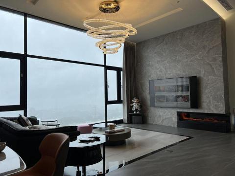 上堤空間設計 - 現代風格挑高客廳