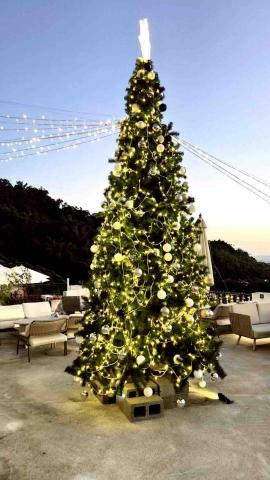 夏葉佐國際 - 台中知名景觀餐廳-眺高 聖誕佈置