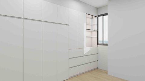 WeHome室內設計 - 系統櫃無把手設計