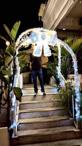 夏葉佐國際 - 台中著名網紅打卡景觀餐廳-眺高 聖誕佈置 拱門