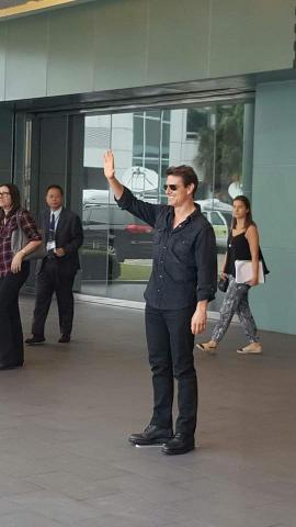 陳皇旭 - 阿湯哥來台宣傳。本公司承包車輛部分的活動。