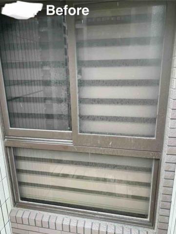 空降繩兵 余先生 - 玻璃清洗前