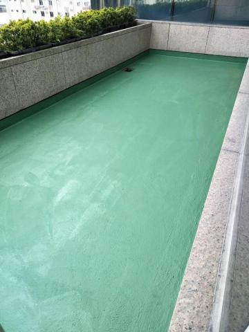 龍賦工作室 - 2.屋頂花園戶外區防水塗層施作後。