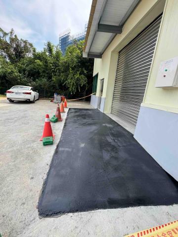 炘界工程行 - 廠房斜坡施作