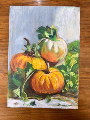 呂岷熙 - 成人學生團課粉彩油畫棒作品120分鐘