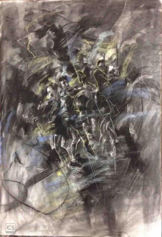 郭憶賢 - 炭筆作品