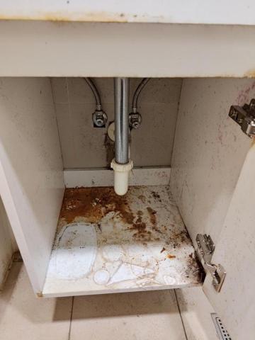 強迫症清潔小小工作室 - 櫃子內部清潔前