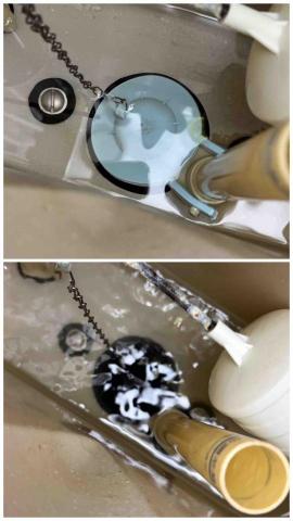 佳昆水電 - 馬桶漏水，止水皮換新