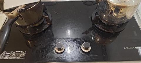 強迫症清潔小小工作室 - 瓦斯爐清潔前