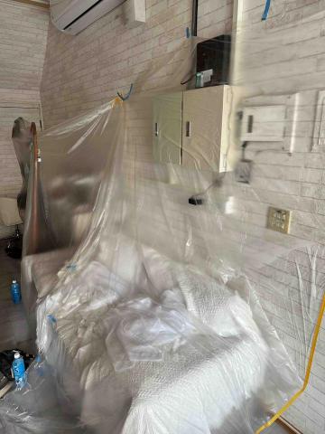 葳彩塗裝 - 施工前施工前家具防護