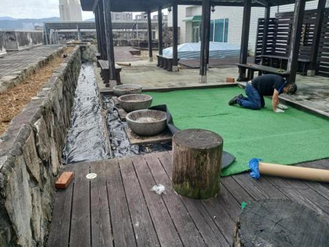 香草熊工坊 - 內湖三軍總醫院人工草皮3