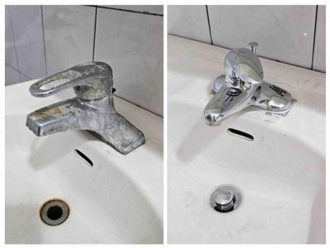 阿榮師父水電工程 - 11/5勘查現場
今日11/10 更換洗臉盆龍頭 落水頭