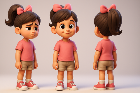 Pup-AI｜AI影像工作室 - AI人物設定圖（動畫前置）