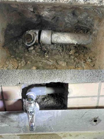 祥昇水電工程行 - 內管斷裂打鑿修復