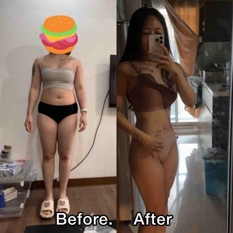 Luna教練&阿正營養師 - 教練本人以前跟現在