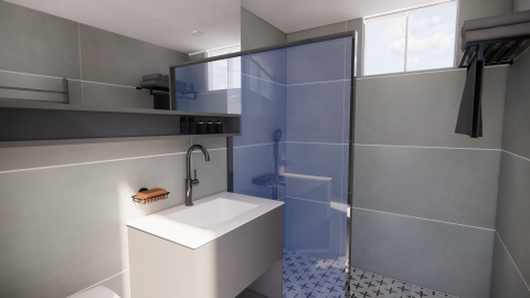 東慕創意空間設計 - 浴室整修3D圖面