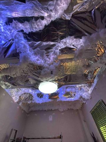 阿文水電弱電 - 浪板吸頂燈，雲朵氣氛燈施作（未完成）