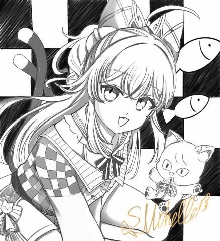 Michelle - 黑白圖