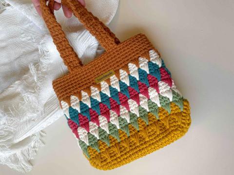 鉤癮&middot;handmade - 菱格包包