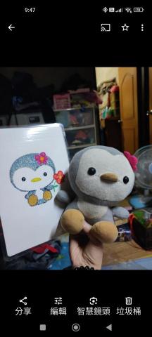 鄭玉霜 - 兒子最愛的企鵝妹妹畫像