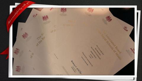 寧寧老師 - 2017年通過英國皇家實體考試的Elevato Artistry學員們。實體考試除樂器外還需測驗聽力(Aural)，聽力部分由我指導授課