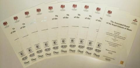 寧寧老師 - 2019年通過英國皇家實體考試的Elevato Artistry學員們。實體考試除樂器外還需測驗聽力(Aural)，聽力部分由我指導授課