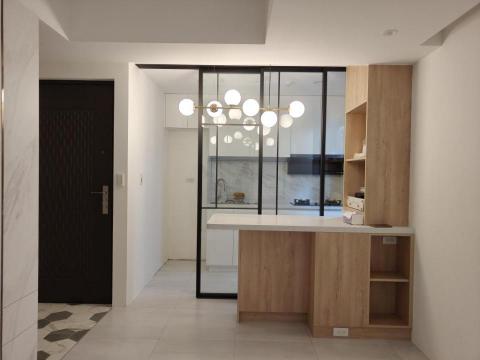 匯格空間設計 - 半開放廚房拉門設計