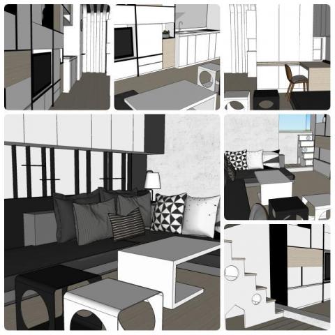 匯格空間設計 - 小坪數夾層現代空間宅