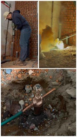 佳昆水電 - 老屋翻新，打電箱8尺接地棒