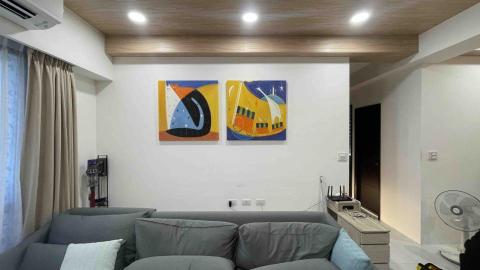 🌐製畫.掛畫.裱框🌐Mr.莊 - 感謝客人的支持，客人自己的創意，我們幫他用油畫的方式呈現，掛在客人家中非常的好看??