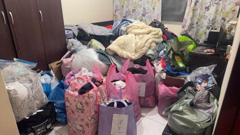 有粉專 居家整理 x 愛理師 - 幫客戶斷捨離,六房的空間，整理出不要的物品堆滿兩個房間